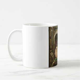 Jugendstil Falke - Raubvogel Falknerei Kaffeetasse