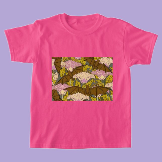 Jugendstil-Fleet und Blume T-Shirt (Von Creator hochgeladen)