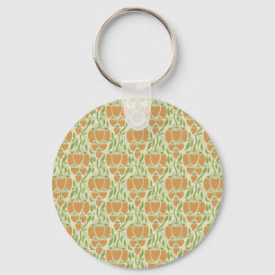 Jugendstil: Florale Eleganz Schlüsselanhänger