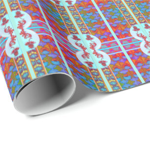 Jugendstil florale Vintage Blume viktorianisch Geschenkpapier