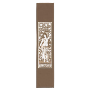 Jugendstil-Frau mit Urne Kurzer Tischläufer