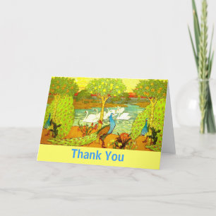 Jugendstil-Friedhöfe und Schwäne Dankeskarte