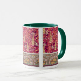 Jugendstil-Fuchs Fasan Foxglove verneuil rot Tasse