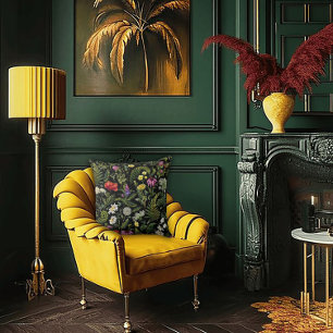 Jugendstil-Garten-Muse-Design Kissen