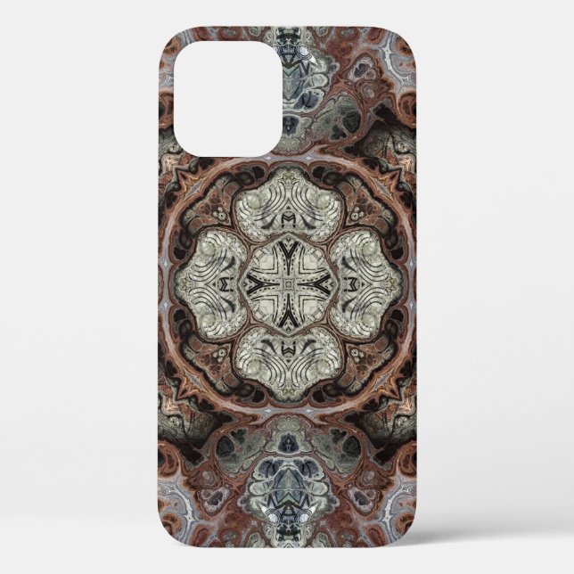 Jugendstil geometrisch Vintages Muster Case-Mate iPhone Hülle (Rückseite)