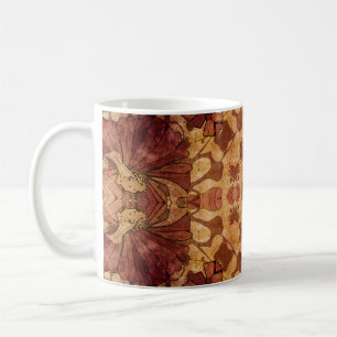 Jugendstil geometrisch, Ziermuster. Kaffeetasse