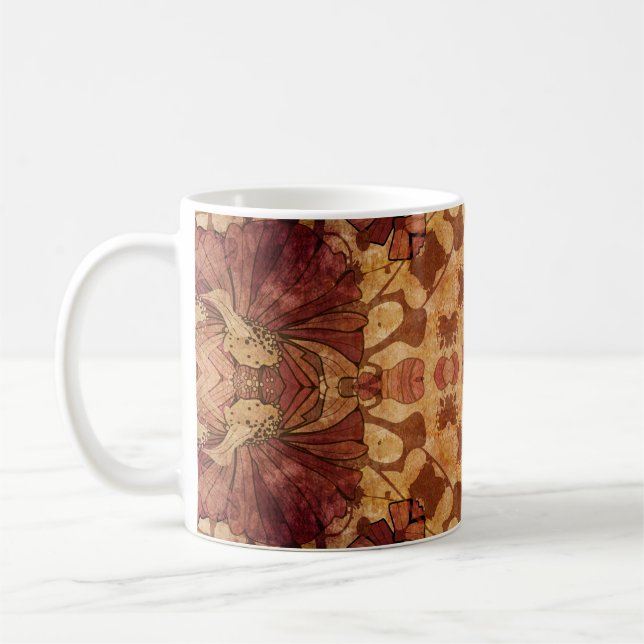 Jugendstil geometrisch, Ziermuster. Kaffeetasse (Links)