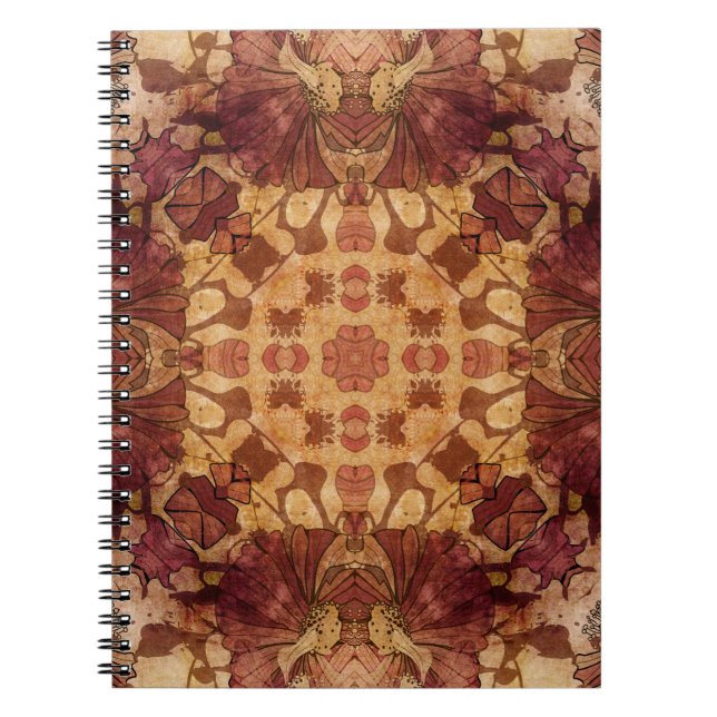Jugendstil geometrisch, Ziermuster. Notizblock (Vorderseite)