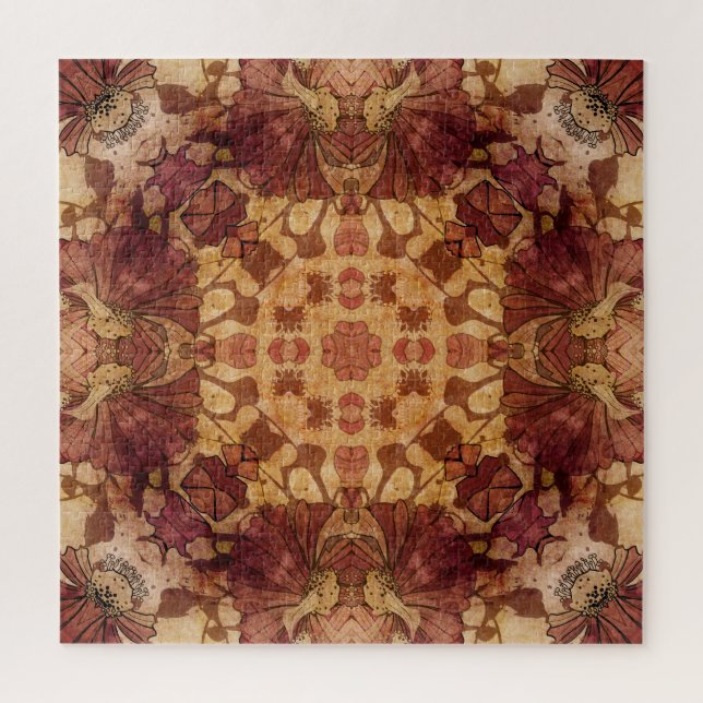 Jugendstil geometrisch, Ziermuster. Puzzle (Vertikal)