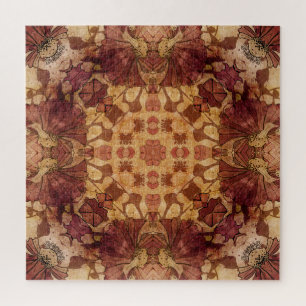 Jugendstil geometrisches, ornamentales Muster. Puzzle