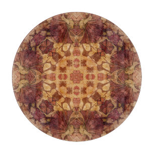 Jugendstil geometrisches, ornamentales Muster. Schneidebrett