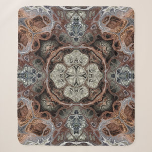 Jugendstil geometrisches Vintage-Muster Sherpadecke
