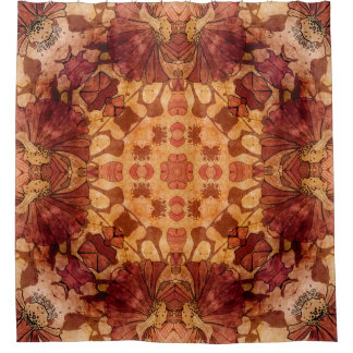 Jugendstil-geometrisches Vintages Ziermuster i Duschvorhang