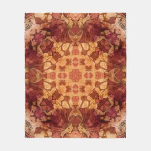 Jugendstil-geometrisches Vintages Ziermuster i Fleecedecke