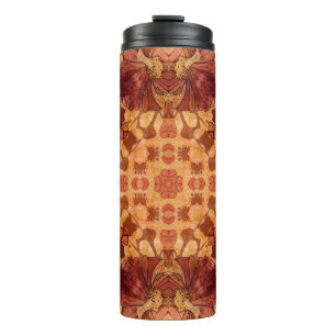 Jugendstil-geometrisches Vintages Ziermuster i Thermosbecher