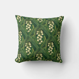 Jugendstil giftiges Maiglöckchen Kissen
