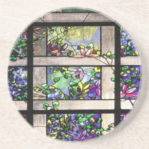 Jugendstil Glasmalerei Kunst Untersetzer