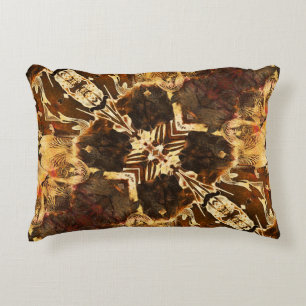 Jugendstil: Golden Brown Vintag Dekokissen