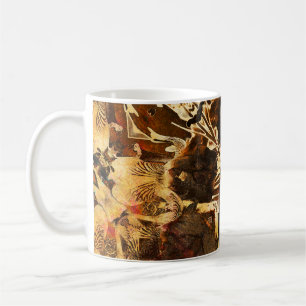 Jugendstil: Goldenbraun Vintage Kaffeetasse