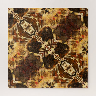 Jugendstil: Goldenbraun Vintage Puzzle