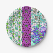 Jugendstil Grapevine florierend Vintag lila aquama