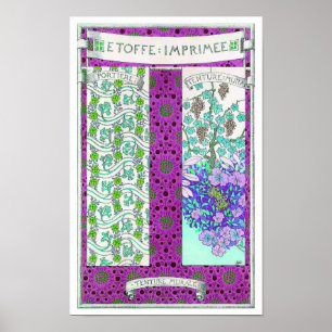 Jugendstil Grapevine Vintag Poster
