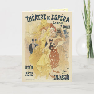 Jugendstil-Grußkarten - Theatre de l'Opera Karte