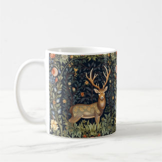 Jugendstil-Hirsch im Garten Kaffeetasse