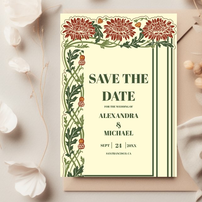 Jugendstil-Hochzeit Save The Date (Von Creator hochgeladen)