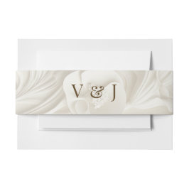 Jugendstil-Hochzeitsband Einladungsbanderole