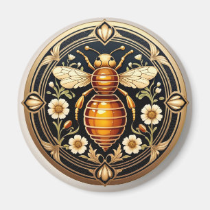Jugendstil Honigbiene Magnet