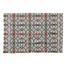 Jugendstil im Vintage-Stil Grau, Gelb, Rosa,