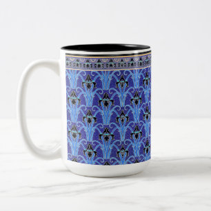 Jugendstil-Iris elegantes Vintages Blumenmuseum Ve Zweifarbige Tasse