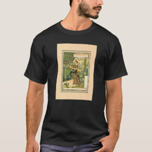 Jugendstil-Kalender Wandern neben dem Wasser T-Shirt
