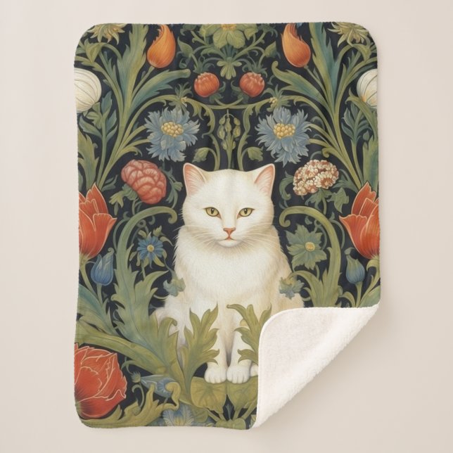 Jugendstil-Katze im Garten Sherpadecke (Vorderseite)