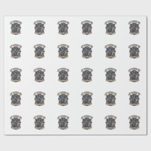 Jugendstil-Katze Katze Jugendstil Vintage-Vektor-K Geschenkpapier
