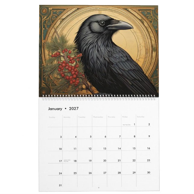 Jugendstil-Kreaturen Kalender (Jan 2027)