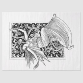 Jugendstil-Lady 18 Dekoupage Tissue Seidenpapier