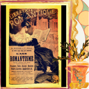 Jugendstil-Librairie romantique gotische Grasse Poster
