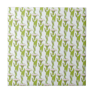 Jugendstil-Licht Ipomoea Blumen-Wallpaper-Kunst Fliese