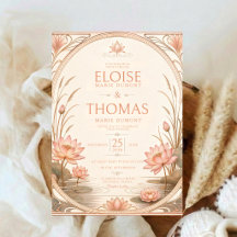Jugendstil Lotus Hochzeit Rosa Seerose