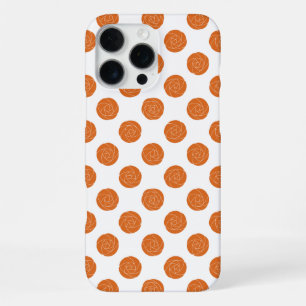 Jugendstil Mackintosh Rosen Retro Floral Orange iPhone 16 Pro Max Hülle