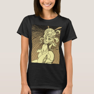 Jugendstil-Mädchen greift nach den Sternen T-Shirt