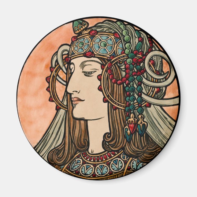 Jugendstil Magnet (Vorne)