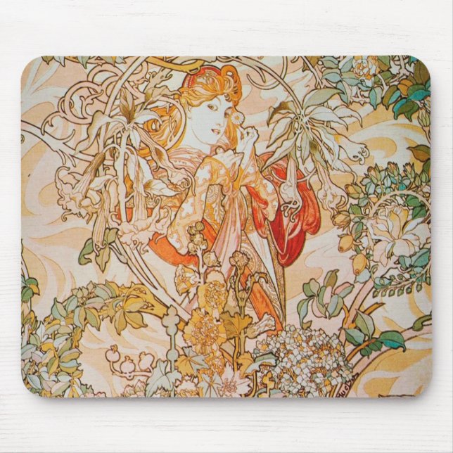 Jugendstil-Mauspad Mousepad (Vorne)