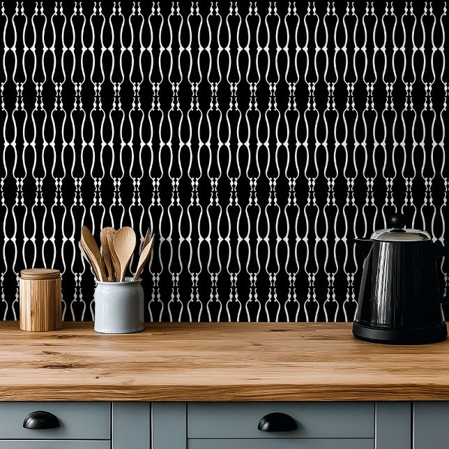 Jugendstil-Monochrommuster Fliese (Von Creator hochgeladen)