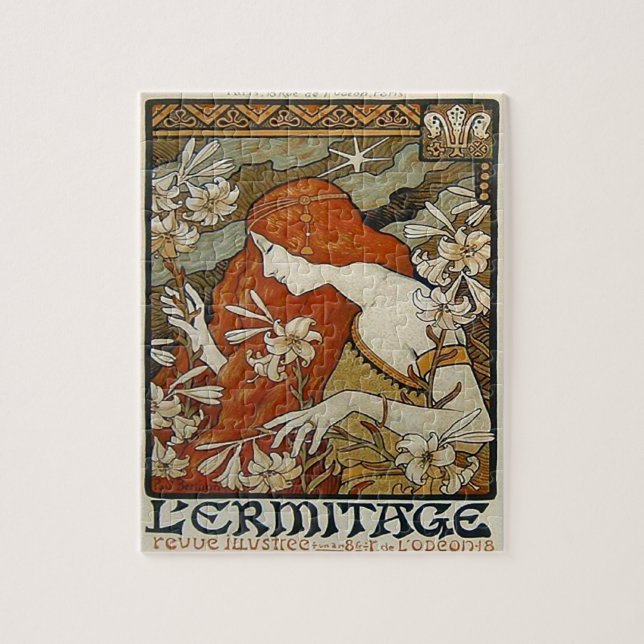 Jugendstil Mucha Puzzle (Vertikal)
