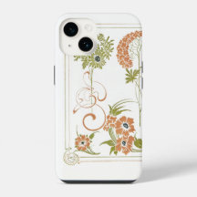 Jugendstil Muchal abstrakte Kunstpfirsich