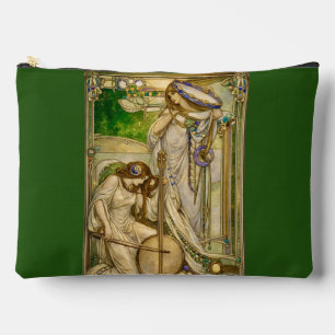 Jugendstil Musikmädchen Vintage-Illustration Zubehörtasche