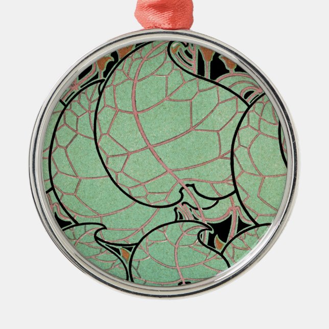 Jugendstil-Muster #10 Ornament Aus Metall (Vorne)
